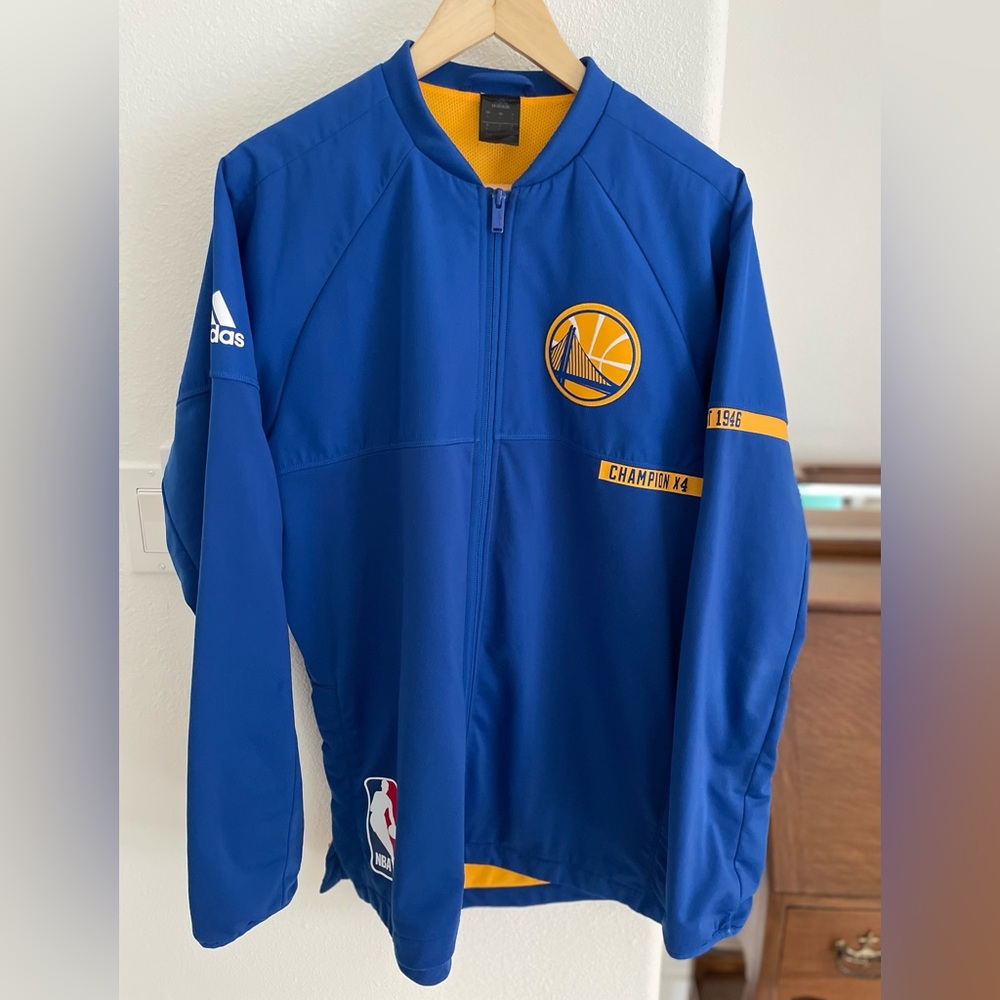 Adidas NBA Golden State Warriors Warm-up Jacket, Men’s size L